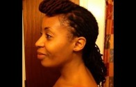 Accessory Free Loc Style: Bangs and a Ponytail