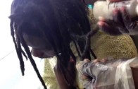My first time Dying my dreads- Black sense I had them
