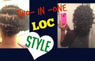 ***NEW***2 IN 1 EASY Loc style for Short to Medium Locs Tutorial 2015