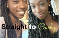 How I Got My Faux Locs From Straight to Curly