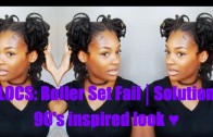 LOCS│Roller Set FAIL and Solution│90’s inspired look ♥