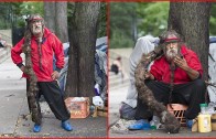 New York Homeless man ‘street famous’ for his ankle-length