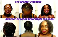 ❤ 89 ❤  Loc Update 2 months and another Crochet Braids on Locs Style