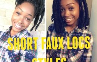 How To Style Short Faux Locs( Marley Hair)