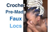 Crochet Pre-Made Faux Locs on Natural Hair