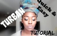 Quick & Easy DIY Turban on Natural Hair