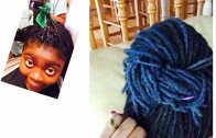 How to dye dreads blue |danae0sha