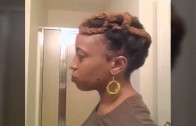 Loc Hairstyle….The Braided Updo…!