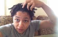 DREADLOCK TALK 3B Curly Hair  (wrapping your hair at night)