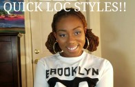 Quick 30 second Loc Hairstyles